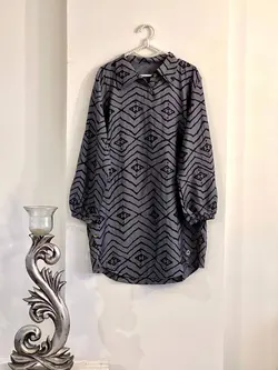 شومیز بابوس چاپی یقه دار کد 334