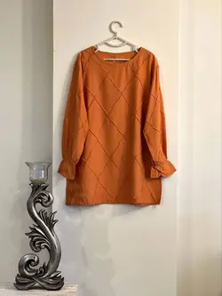 تونیک مانتویی طرح لوزی کد 361