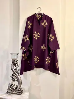 مانتو لینن گلدوزی کد 380