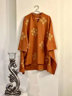 مانتو لینن گلدوزی کد 380