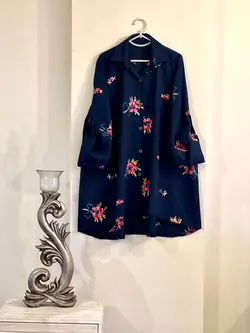 مانتو کتون نخ گلدوزی شده کد 418