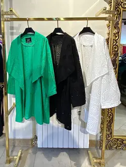 مانتو خامه دوزی یقه دار کد421