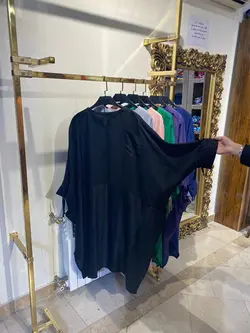 مانتو جلو بسته اطلس جیب دار کد 438