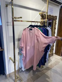 مانتو جلو بسته اطلس جیب دار کد 438