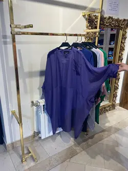 مانتو جلو بسته اطلس جیب دار کد 438