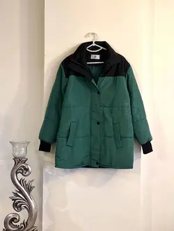 کاپشن کلاهدار کوتاه دو رنگ کد 469