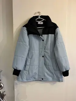 کاپشن کلاهدار کوتاه دو رنگ کد 469