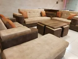 مبل ال تختخواب شو با کنج بازی تخته و شطرنج
