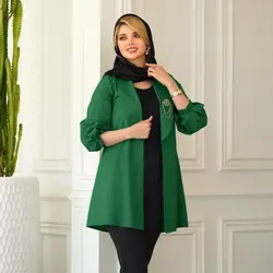 مانتو یقه آرشال بهاره کد 430 | مدل مانتو یقه آرشال جدید 1402