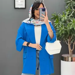 مانتو کتی چهار دکمه آستین پاکتی|مدل مانتو کتی چهار دکمه جدید