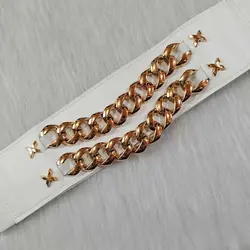 خرید کمربند کشی دوبل کارتیر سفید کد 04|کمربند دخترانه سفید