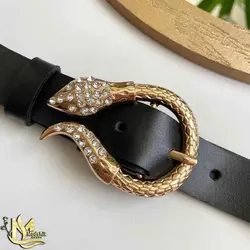 کمربند سگک ماری نگین دار کد 107|کمربند دخترانه شیک ماری عید