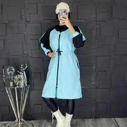 خرید آنلاین پالتو مدل هودی بلند کلاه دار با دوخت بسیار شیک و زیبا در مد شیک