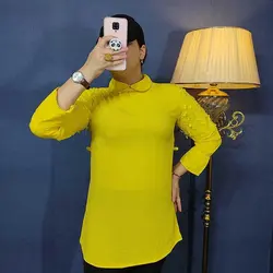 خرید آنلاین شومیز یقه ب ب کد 69162 شیک و دخترانه در مد شیک