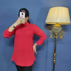 خرید آنلاین شومیز یقه ب ب کد 69162 شیک و دخترانه در مد شیک