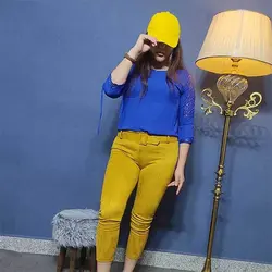 خرید آنلاین شومیز یقه گرد کد 6996 شیک و دخترانه در مد شیک