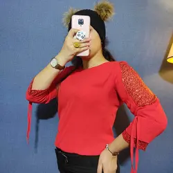 خرید آنلاین شومیز یقه گرد کد 6996 شیک و دخترانه در مد شیک