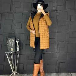 خرید آنلاین کاپشن مدل پافر کد 101 شیک و کوتاه در مد شیک