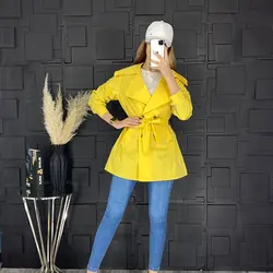 خرید آنلاین کاپشن مدل کت بارونی مزونی کوتاه و دخترانه در مد شیک