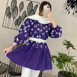 خرید آنلاین مانتو عروسکی پایین پیله کوتاه و دخترانه با دوخت عالی در مد شیک