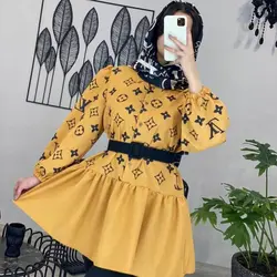 خرید آنلاین مانتو عروسکی پایین پیله کوتاه و دخترانه با دوخت عالی در مد شیک