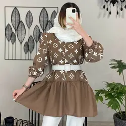 خرید آنلاین مانتو عروسکی پایین پیله کوتاه و دخترانه با دوخت عالی در مد شیک