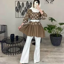 خرید آنلاین مانتو عروسکی پایین پیله کوتاه و دخترانه با دوخت عالی در مد شیک