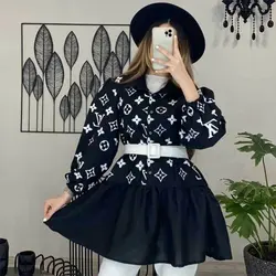 خرید آنلاین مانتو عروسکی پایین پیله کوتاه و دخترانه با دوخت عالی در مد شیک