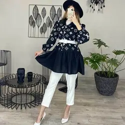 خرید آنلاین مانتو عروسکی پایین پیله کوتاه و دخترانه با دوخت عالی در مد شیک