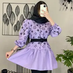 خرید آنلاین مانتو عروسکی پایین پیله کوتاه و دخترانه با دوخت عالی در مد شیک