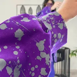 خرید آنلاین مانتو کتی آستین پف آبرنگی شیک و دخترانه با دوخت عالی در مد شیک