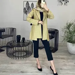 خرید آنلاین مانتو کت کریستال مغزی دوزی کوتاه و شیک در مد شیک