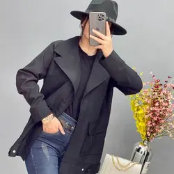 خرید آنلاین مانتو کتی دو جیب شیک با کیفیت دوخت بالا در مد شیک