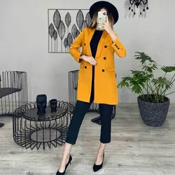 خرید آنلاین مانتو کتی یقه آرشال شیک با کیفیت دوخت بالا در مد شیک