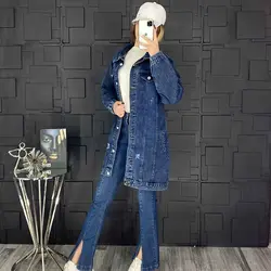 خرید آنلاین مانتو مدل کت جین خیلی شیک و با دوخت عالی در مد شیک