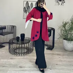 خرید آنلاین مانتو مدل کتی آستین کلوش گل دار دخترانه با کیفیت دوخت بالا درمد شیک