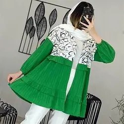 خرید آنلاین مانتو مدل کراش مزونی کوتاه با کیفیت دوخت بالا در مد شیک