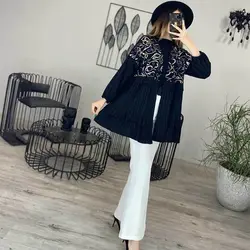 خرید آنلاین مانتو مدل کراش مزونی کوتاه با کیفیت دوخت بالا در مد شیک