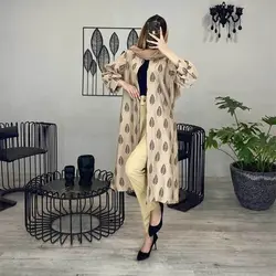 خرید آنلاین مانتو مدل مزونی آستین پف بلند و شیک با دوخت عالی در مد شیک