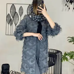 خرید آنلاین مانتو مدل مزونی یاخما شیک و دخترانه در مد شیک