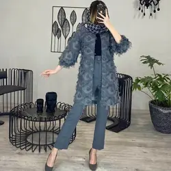 خرید آنلاین مانتو مدل مزونی یاخما شیک و دخترانه در مد شیک