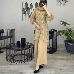 خرید آنلاین مانتو مدل مزونی یاخما شیک و دخترانه در مد شیک