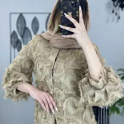 خرید آنلاین مانتو مدل مزونی یاخما شیک و دخترانه در مد شیک