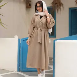 مانتو بهاره بلند کمربند دار کد 624|مانتو بهاره بلند 1403