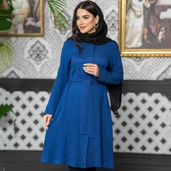 مانتو بهاره کمربند دار کد 625|خرید اینترنتی مانتو بهاره جدید