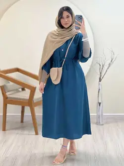 پیراهن بلند کمر گت کد 328|مدل پیراهن بلند دخترانه بیرونی