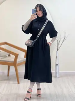 پیراهن بلند کمر گت کد 328|مدل پیراهن بلند دخترانه بیرونی