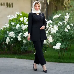 کت و شلوار تابستانه یقه آرشال کد 618|کت شلوار یقه آرشال 1403