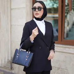 مانتو کتی مازراتی یقه ترکیبی کد 401|مانتو کتی مازراتی کوتاه