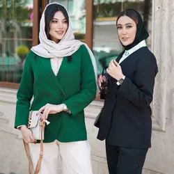 مانتو کتی مازراتی یقه ترکیبی کد 401|مانتو کتی مازراتی کوتاه